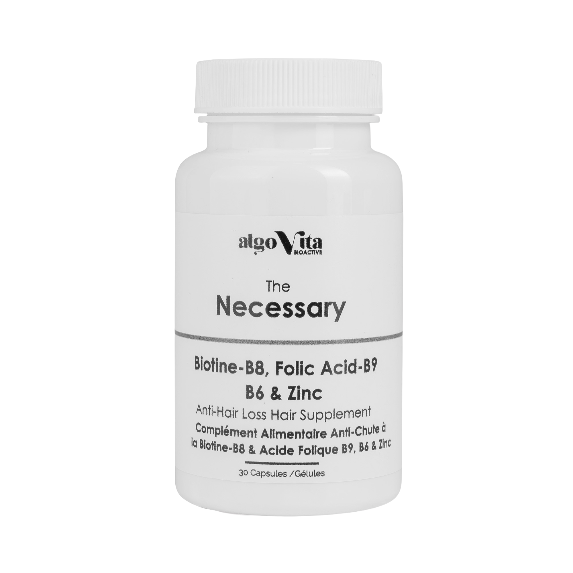 Complément Alimentaire Biotine B8 , acide Acide Folique -B9, B6 et Zinc 