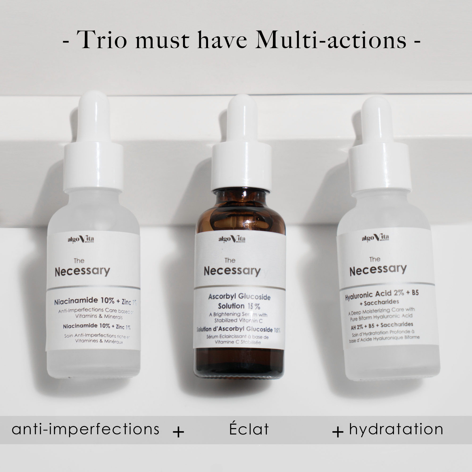 Trio Les Essentiels  Hydra- Eclat- Anti-imperfections
